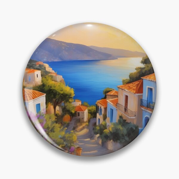 Artikelvorschau, Dorf Assos, Kafalonia entworfen und verkauft von Island Art Studios.