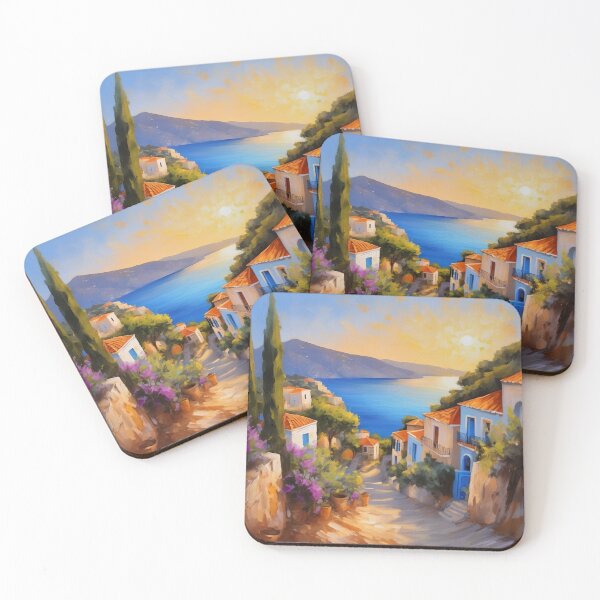 Item preview, Village of Assos, Kafalonia designed and sold by Island Art Studios.
