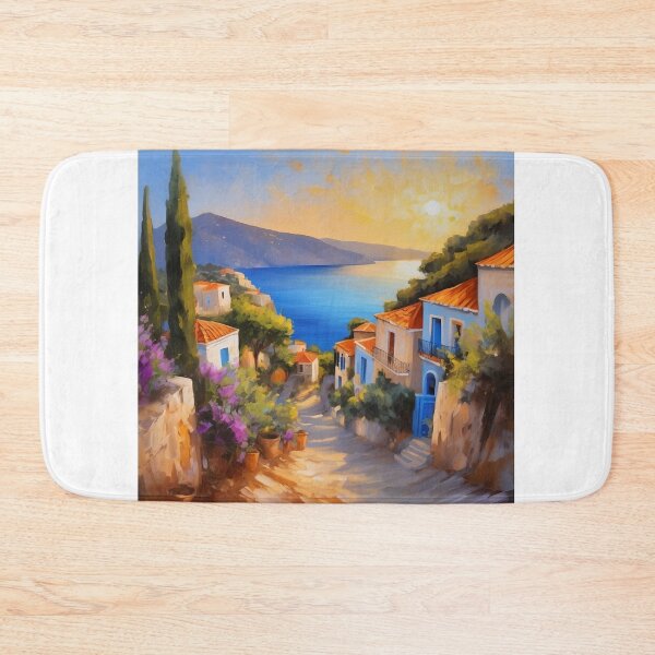 Item preview, Village of Assos, Kafalonia designed and sold by Island Art Studios.