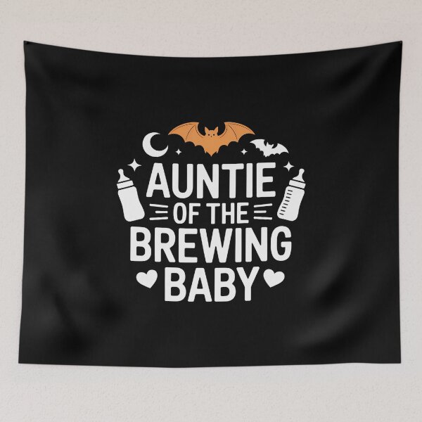 Item preview, Auntie of Brewing Baby - This gift is perfect for any proud aunt-to-be who wants to celebrate a new baby with a fun Halloween twist. designed and sold by ZyziowskyArt.
