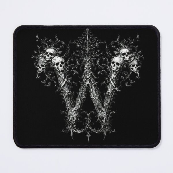 Item preview, W, Gothic Alphabet PNG, Halloween Letters, Skull Font for T-Shirt, Gothic Decor, Witchy Aesthetic designed and sold by TheGaliyaStudio.