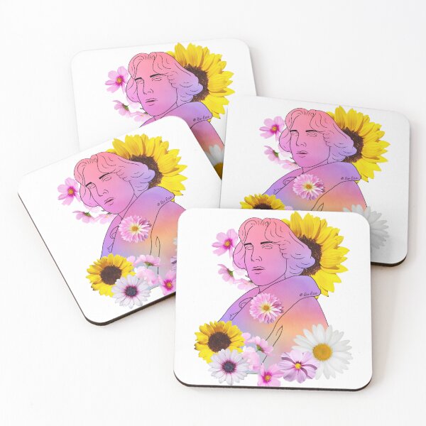 Item preview, Floral painting of Oscar Wilde designed and sold by Bo-Rae.