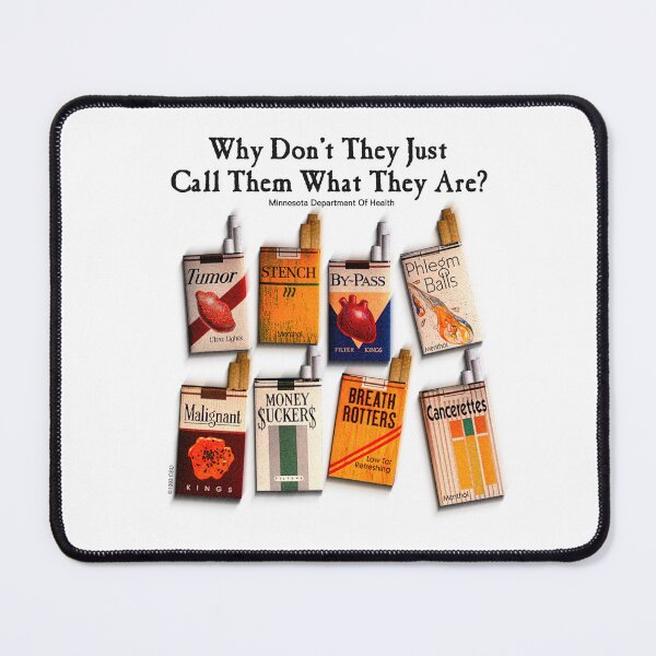 Item preview, Funny Vintage Anti Smoking Cigarettes Advert For Men And Women designed and sold by Y2KDIS4STER.