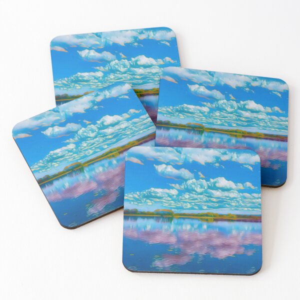 Item preview, Pink clouds in a lake designed and sold by MiKaBerlin.