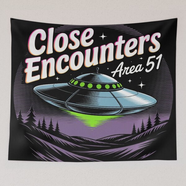 Item preview, Close Encounters UFO Spaceship Art designed and sold by BestDetailer.