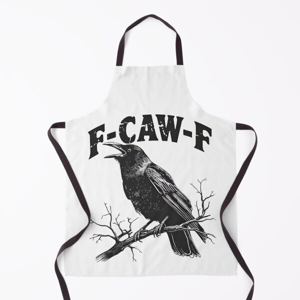 Item preview, F-CAW-F Raven – Funny Gothic Crow Dark Humor Design designed and sold by UrbanHowlz.
