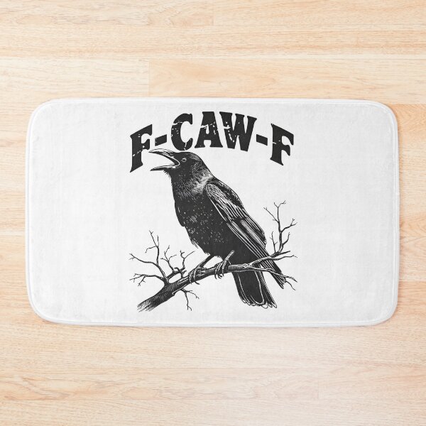 Item preview, Cuervo F-CAW-F – Diseño de humor negro con un cuervo gótico divertido designed and sold by UrbanHowlz.