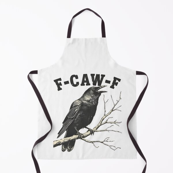 Item preview, F-CAW-F Raven – Funny Gothic Crow Dark Humor Design designed and sold by UrbanHowlz.