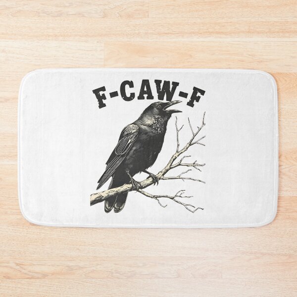 Item preview, Cuervo F-CAW-F – Diseño de humor negro con un cuervo gótico divertido designed and sold by UrbanHowlz.