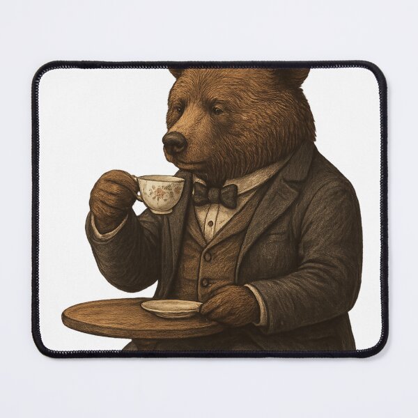 Item preview, Gentleman Bear with Tea designed and sold by photoparadise22.