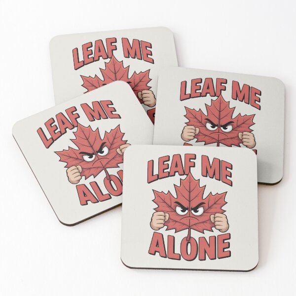 Item preview, Leaf Me Alone - Funny Autumn Pun Design designed and sold by Jollys-ArtShop.