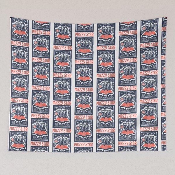 Item preview, Mazzy Star .. Psychedelic Fan Art Design  designed and sold by IndianRugCrafts.