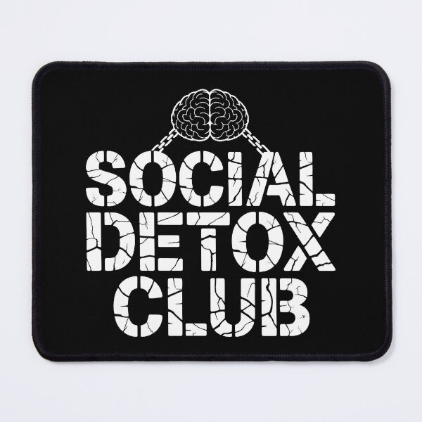 Item preview, Minimalist Design with Social Detox Club and Symbol of Mental Liberation designed and sold by SplashTastic.