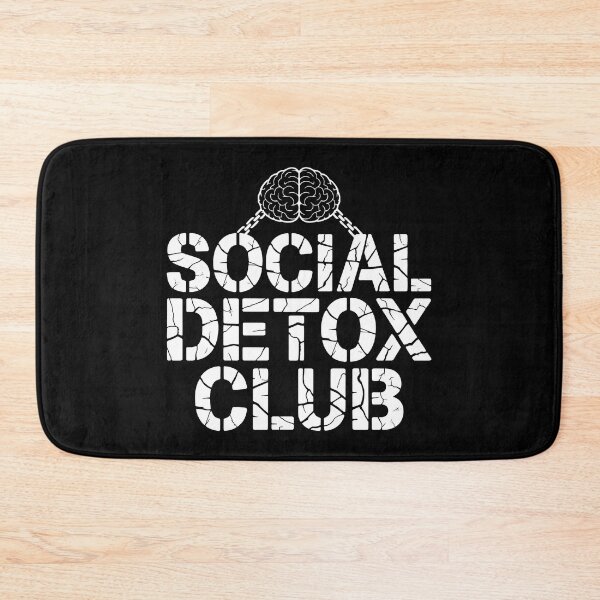 Item preview, Minimalist Design with Social Detox Club and Symbol of Mental Liberation designed and sold by SplashTastic.
