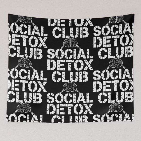 Item preview, Minimalist Design with Social Detox Club and Symbol of Mental Liberation designed and sold by SplashTastic.