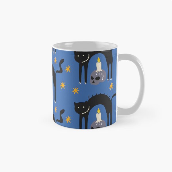 Aperçu de l'œuvre Chat noir d'Halloween dans un style rétro des années 90 créée et vendue par Luamor.