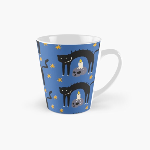 Aperçu de l'œuvre Chat noir d'Halloween dans un style rétro des années 90 créée et vendue par Luamor.