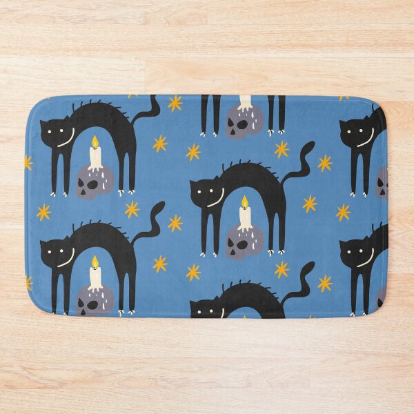 Item preview, Halloween black cat in retro 90s style designed and sold by Luamor.