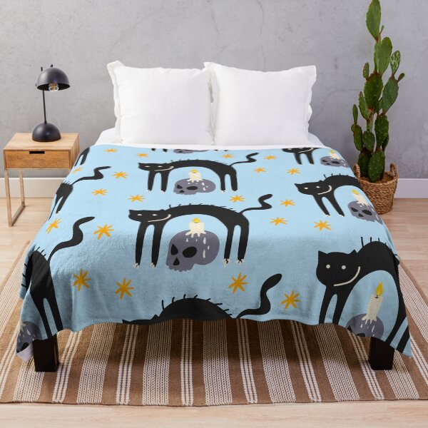Item preview, Halloween black cat in retro 90s style designed and sold by Luamor.