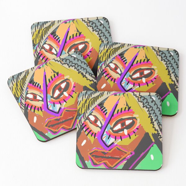 Item preview, The colors of facial makeup abstractly express the collision of sadness designed and sold by WanyanDesign.