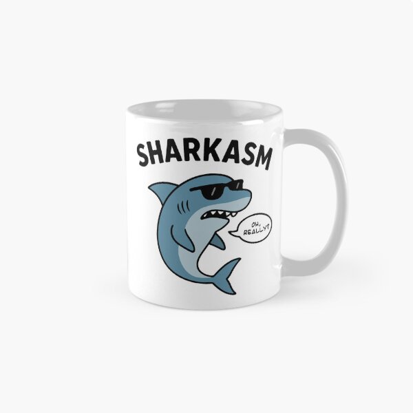 Item preview, Sharkasm T-Shirt – Funny Sarcastic Shark Graphic Tee designed and sold by panoramix-.