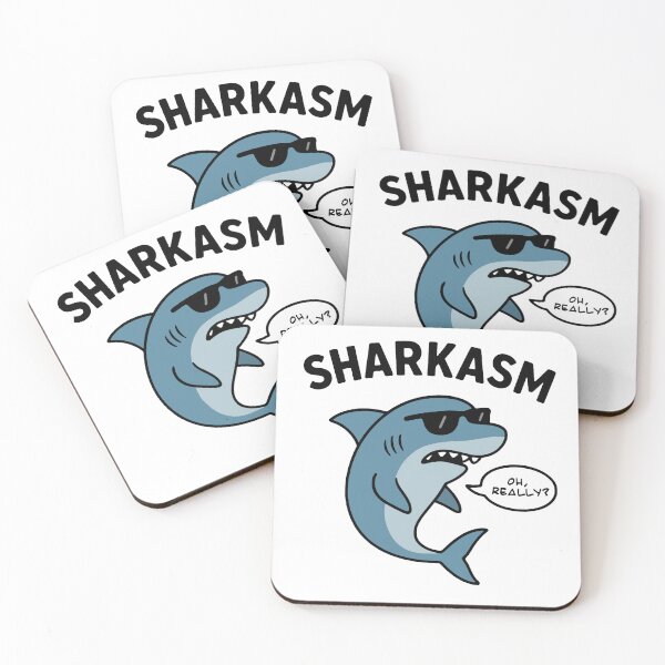 Item preview, Sharkasm T-Shirt – Funny Sarcastic Shark Graphic Tee designed and sold by panoramix-.