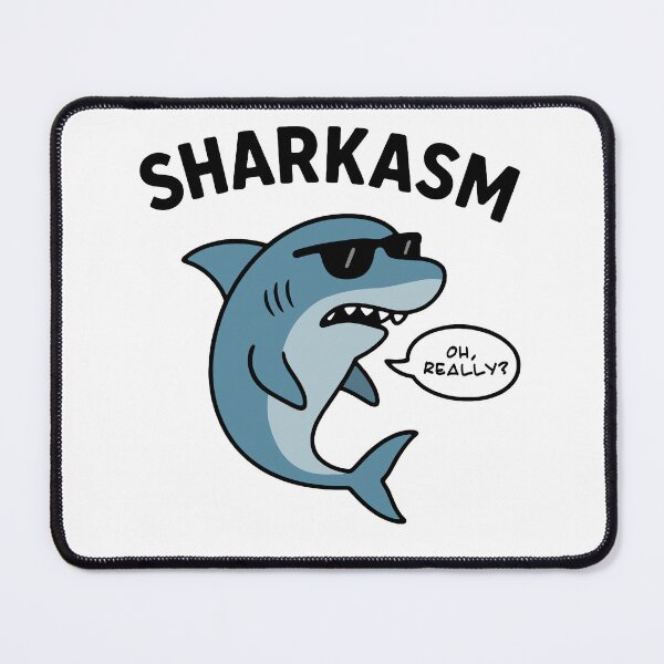 Item preview, Sharkasm T-Shirt – Funny Sarcastic Shark Graphic Tee designed and sold by panoramix-.