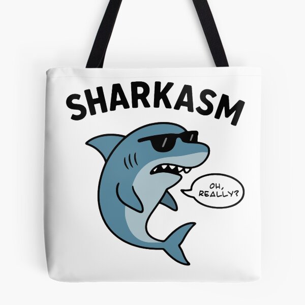 Item preview, Sharkasm T-Shirt – Funny Sarcastic Shark Graphic Tee designed and sold by panoramix-.