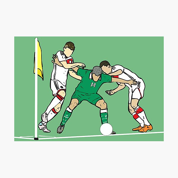 Item preview, Holding the Fort - Jonathan Walters Corner Flag - Ireland vs Germany - Irish Football Fans designed and sold by Melty Shirts.