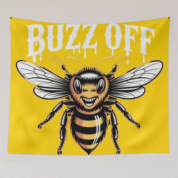 Item preview, Buzz Off Funny Bee Cartoon Design designed and sold by BestDetailer.