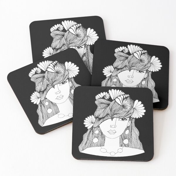 Item preview, Hand drawn woman face- Sketch line art designed and sold by carokes.
