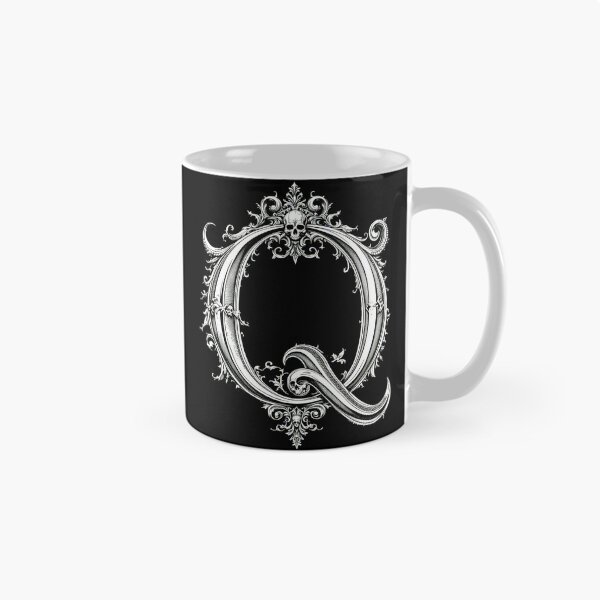 Item preview, Q, Gothic Alphabet design, Halloween Letters, Skull Font for T-Shirt, Gothic Decor, Witchy Aesthetic designed and sold by TheGaliyaStudio.