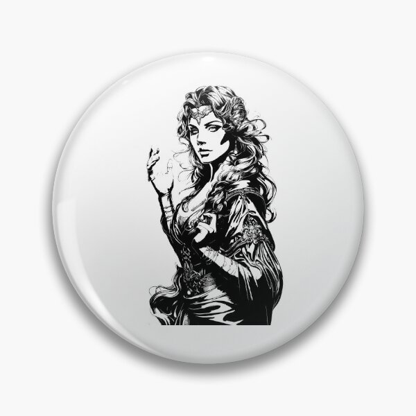 Item preview, Brigid – Goddess of Healing, Poetry, and Smithcraft      Black & White Edition designed and sold by CelticSoulShop.
