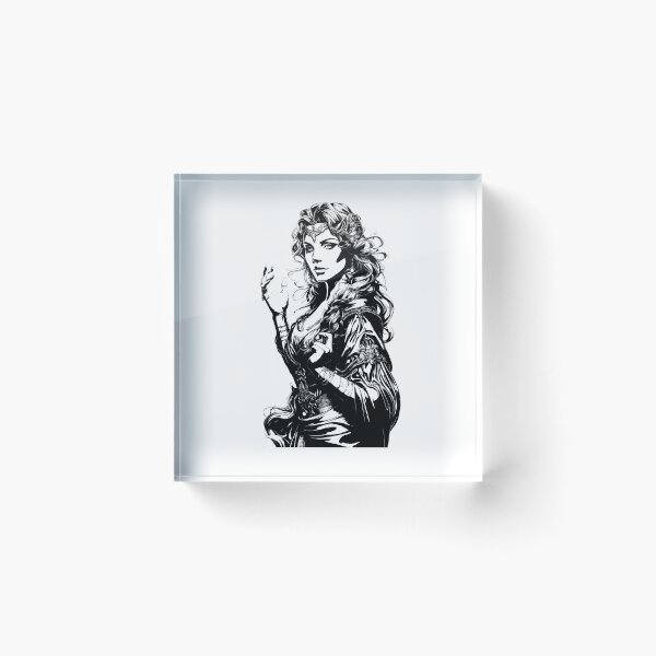 Item preview, Brigid – Goddess of Healing, Poetry, and Smithcraft      Black & White Edition designed and sold by CelticSoulShop.