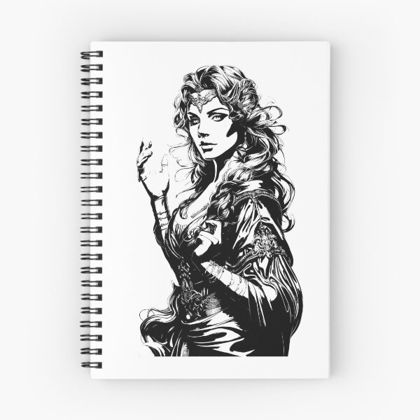 Item preview, Brigid – Goddess of Healing, Poetry, and Smithcraft      Black & White Edition designed and sold by CelticSoulShop.