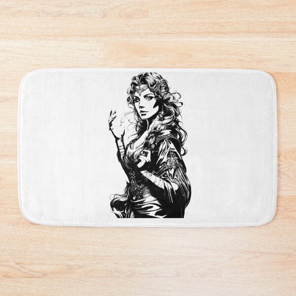 Item preview, Brigid – Goddess of Healing, Poetry, and Smithcraft      Black & White Edition designed and sold by CelticSoulShop.
