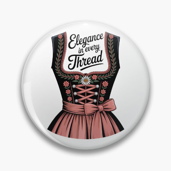 Item preview, Elegance in Every Thread - Traditional Dirndl Bodice Art designed and sold by C-Kav.