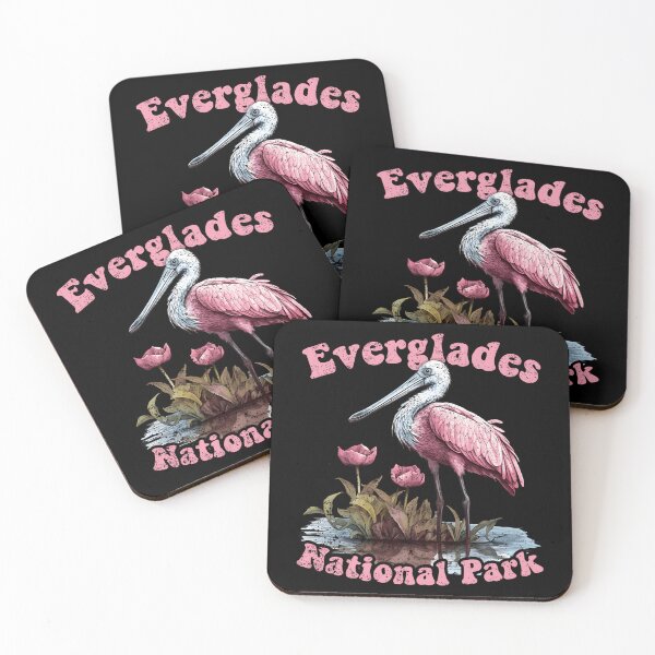 Item preview, Vintage Everglades National Park Roseate Spoonbill Souvenir designed and sold by Asleydarell.