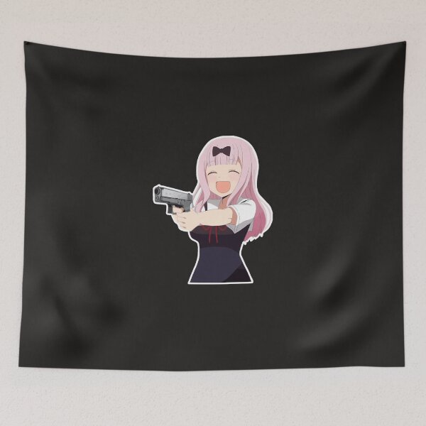 Item preview, Chika Fujiwara Holds A Gun Anime Girl With A Gun designed and sold by leimerdonerv.