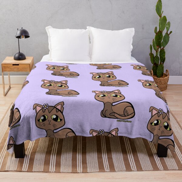 Item preview, Petal the brown worried cat - pastel design designed and sold by SolarWayfarer.