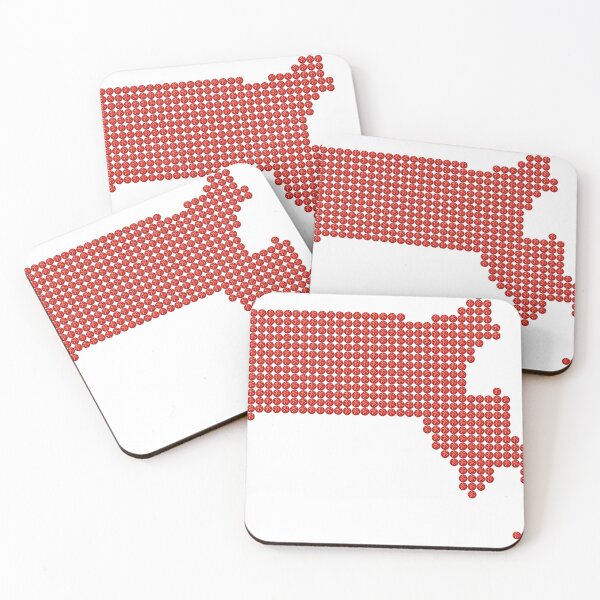 Item preview, Massachusetts Red Rhinestone designed and sold by TheIconSmith.