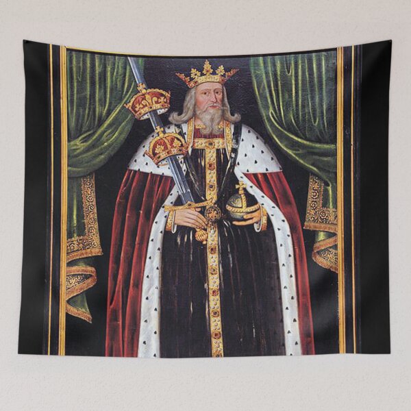 Item preview, Edward III king of England vintage portrait art designed and sold by Vintage Designs +.