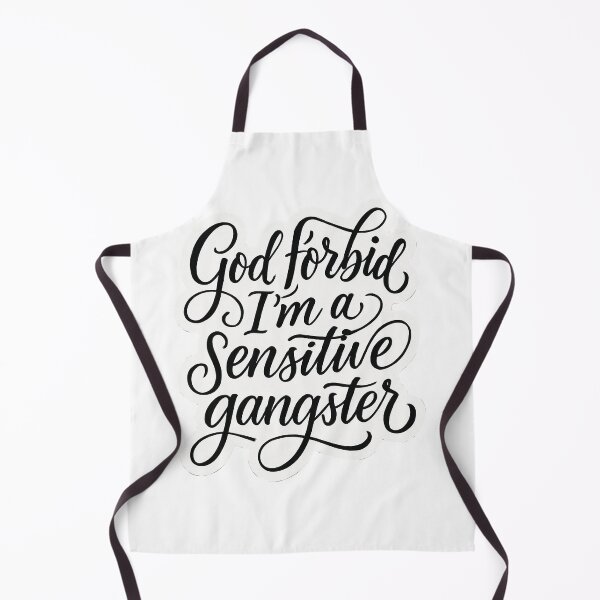 Item preview, Bold Typography Design "God Forbid I’m a Sensitive Gangster" designed and sold by Victor Jaden.