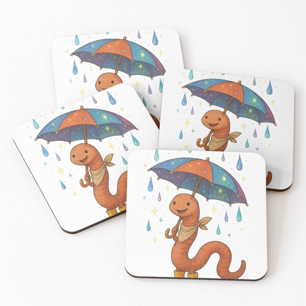 Item preview, Whimsical Worm with Umbrella designed and sold by photoparadise22.