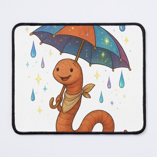 Item preview, Whimsical Worm with Umbrella designed and sold by photoparadise22.