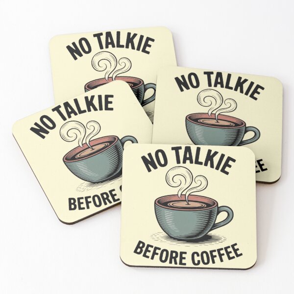 Item preview,  No talkie before coffee Retro designed and sold by halazidan.