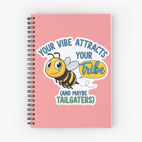 Item preview, Your Vibe Attracts Your Tribe (And Maybe Tailgaters) - Cute Bee Sticker designed and sold by bvdesignart.