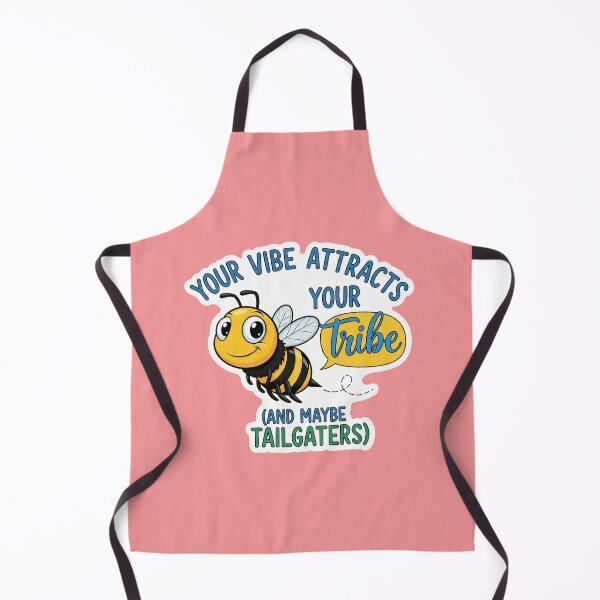 Item preview, Your Vibe Attracts Your Tribe (And Maybe Tailgaters) - Cute Bee Sticker designed and sold by bvdesignart.