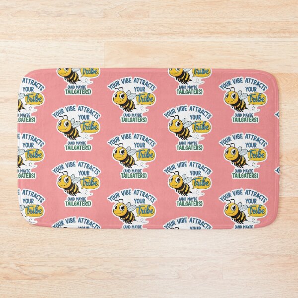 Item preview, Your Vibe Attracts Your Tribe (And Maybe Tailgaters) - Cute Bee Sticker designed and sold by bvdesignart.