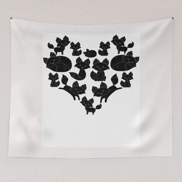 Item preview, Poses de regalo de corazón con un zorro lindo designed and sold by vandung1.